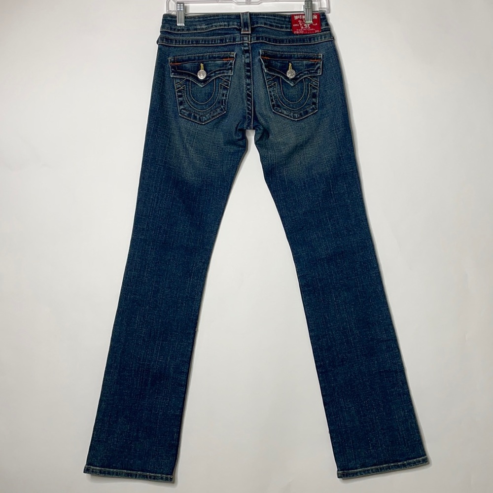 True Religion Women's Size 26 Billy Straight Leg Blue Jeans